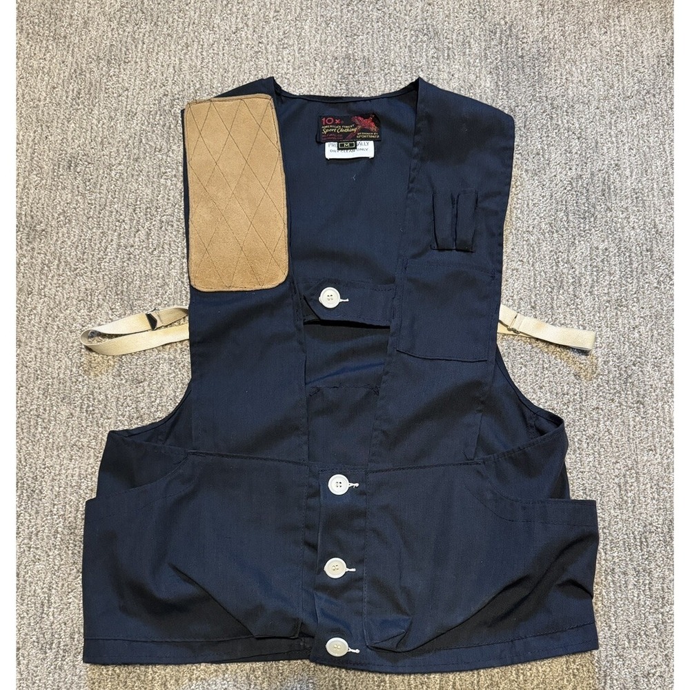 10-X America's Finest Sport clothing vest‎ Medium hunting fishing USA Vintage - Picture 2 of 8
